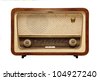 vintage radio isolated