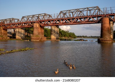 Old Rail Way Bridge Punarbhaba River 