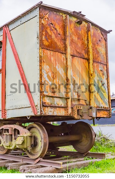 Old railroad\
car\
