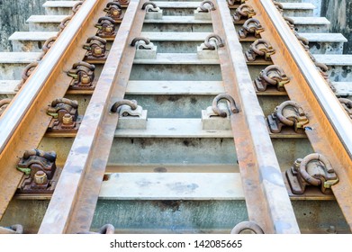 Old Railway Bridge Close Up.