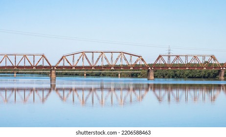 Old Railway Bridge Over The River