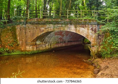 Old Railway Bridge Over The River On The Disused Meon Valley Line