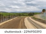 old railway line on the border with Jordan in Israel