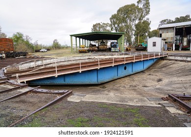 An Old Railway Roundhouse In Central New South Wales