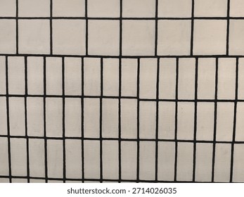 The old rectangular white tile is not the same size, it is glued unevenly.
