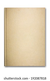 Old Recycled Brown Paper Notebook Front Cover.