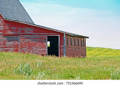 Old red barn