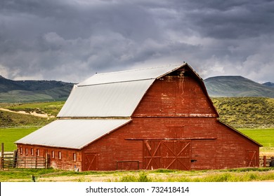 Old Red Barn on an Idaho country ranch - Powered by Shutterstock