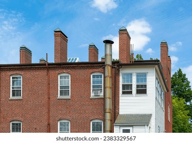 Old red brick building in Boston, Massachusetts, USA - Powered by Shutterstock