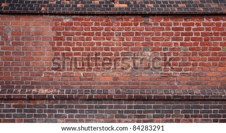 An old red brick wall