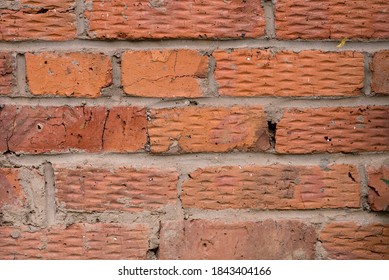 Old Red Brick Wall Background Negative Space Landscape Orientation