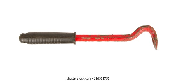 Old Red Crowbar On White Background Stock Photo 116381755 | Shutterstock