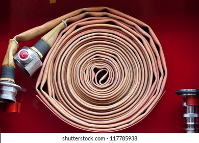 Old Red Fire Hose