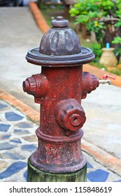 Old Red Fire Hydrant