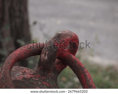 old red iron ring hook
