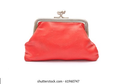 Old Red Purse