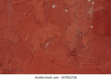 Old Red Wall. Grunge Background