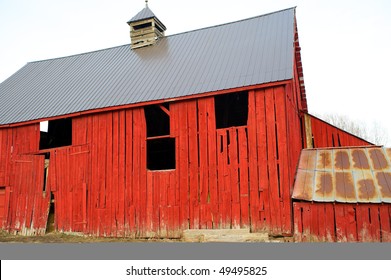 Old Red Weathered Barn