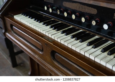 Old Reed Organ Keyboard