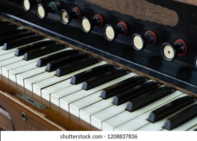 Old Reed Organ Keyboard