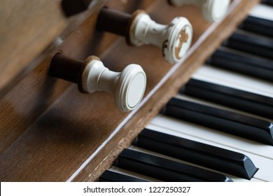 Old Reed Organ Keyboard