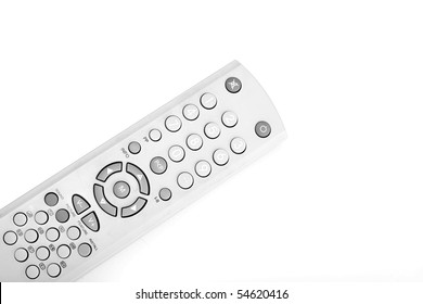 Old Remote Control Isolated On White Background