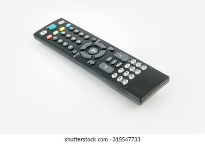 Old Remote Control Tv Isolated On White