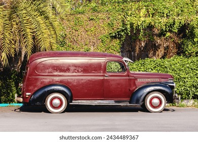 Old retro vintage car vehicle. Old School classic - Powered by Shutterstock