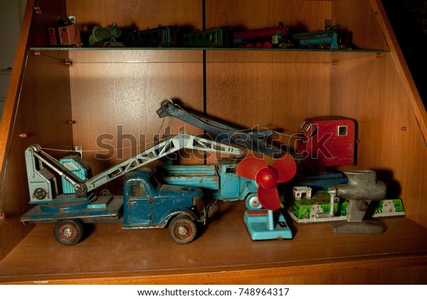 vintage toy crane