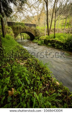 Similar – Running water and bridge