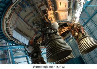 Old Rocket Detail At Kennedy Space Center, Cape Canaveral, Florida