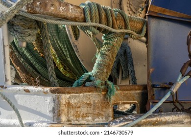 Old Ropes On A Fish Trawler