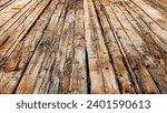 Old rotten floor boards, worn wooden texture, abstract background of damaged wood planks, construction pattern