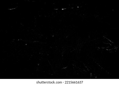 Old Rough Dirty Black Scratch Dust Grunge Black Distressed Noise Grain Overlay Texture Background.