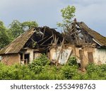 An old ruined house in the countryside