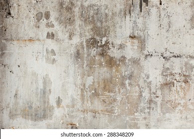 Old Ruined And Stained Grungy Wall Texture