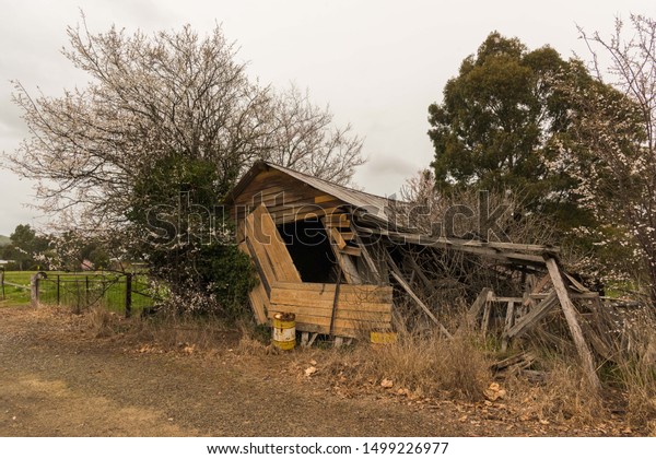 Old Ruinedabandoned House Falling Over On Stock Photo Edit Now