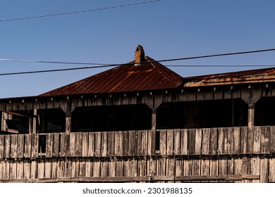An old run down or dilapidated storefront that could use some tlc.