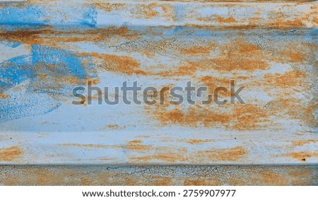 Old rust wall for textured background. Aged iron barn wall for pattern backdrop.