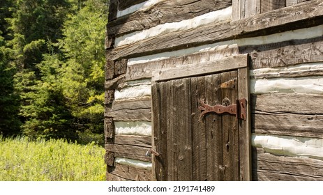 Old Rusted Barn Door Hinge