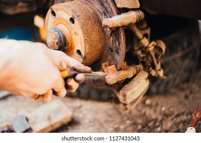 Old Rusted Brake Drum On Old Stock Photo 1127431043 | Shutterstock