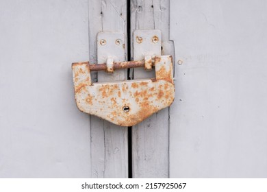 Old Rusted Lock On The Storage