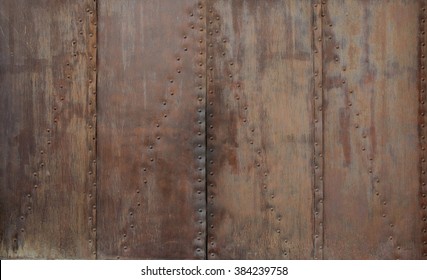 Old Rusted Metal Riveted Texture