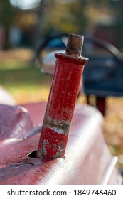 Old Rusted Tractor Red Pipe