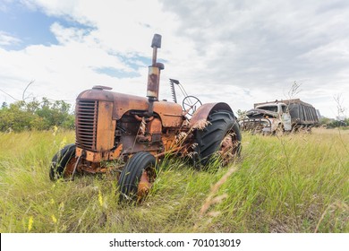 Old Rusted Vintage Tractor