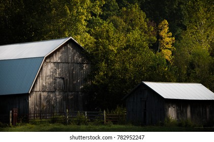 An Old Rustic Barn Set In Beautiful Hocking County Ohio