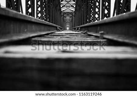 Similar – Speicherstadt Fußgängerbrücke