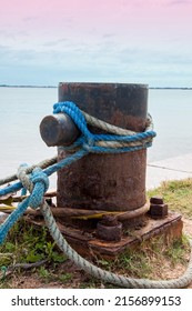 Old Rusty Anchor In Brazil