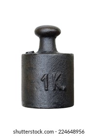 Old And Rusty Balance Weight - One Kilogram