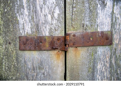 Old Rusty Barn Door Hinge